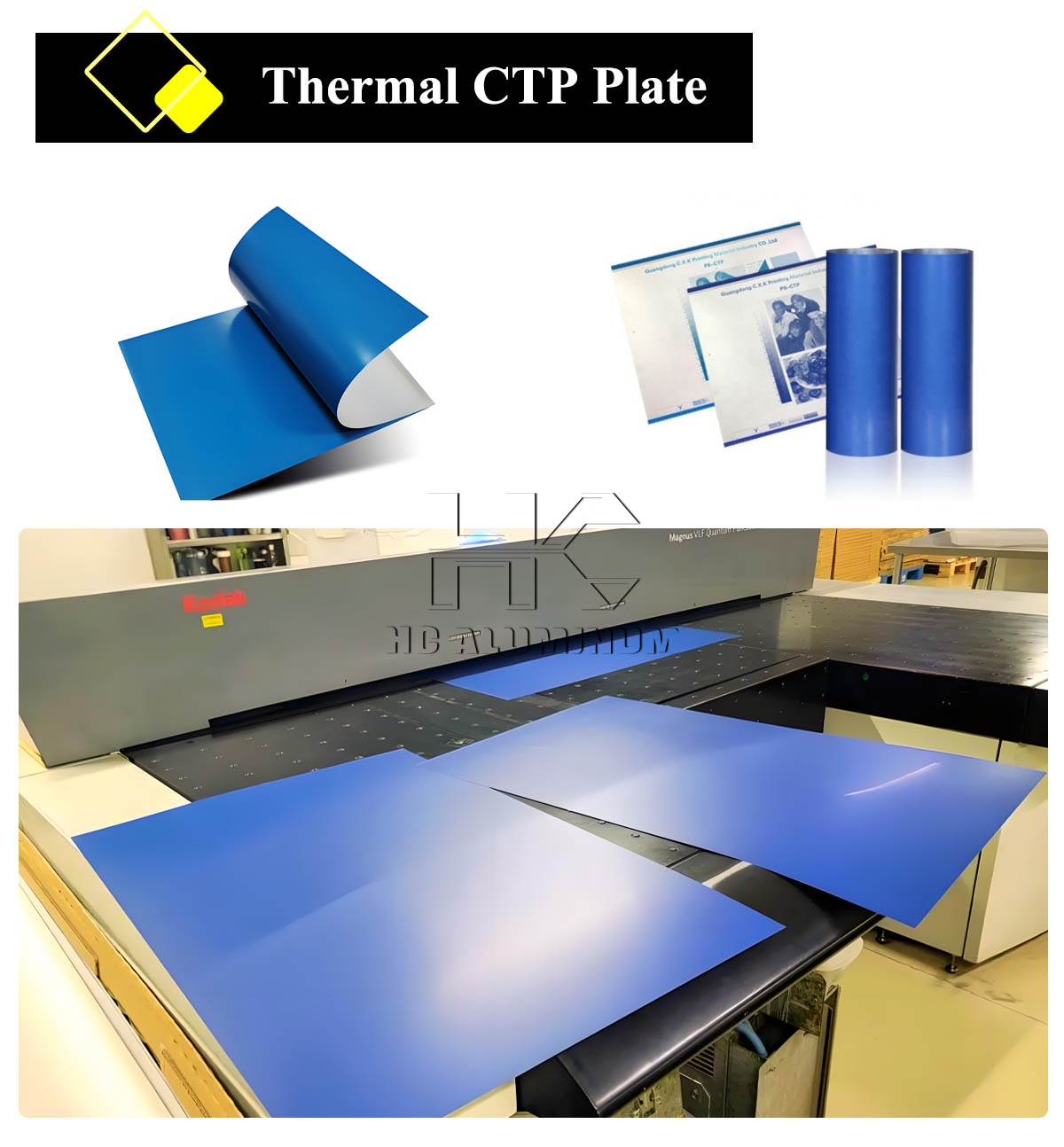 Placas CTP T&eacute;rmicas Positivas de 830 nm para Operaci&oacute;n con Luz Diurna